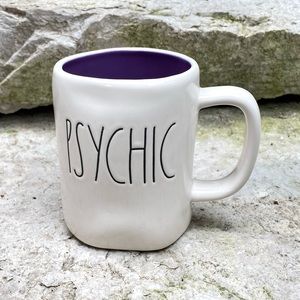 Rae Dunn PSYCHIC Purple Interior Halloween Mug